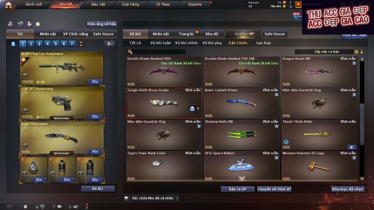 shop acc cf uy tin gia re